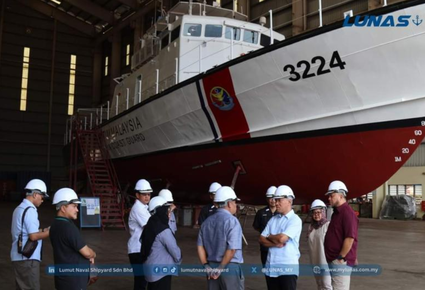LUNAS berjaya siapkan kerja naik taraf kapal ronda KM Siangin dalam tempoh ditetapkan