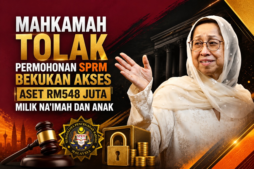 Mahkamah Tolak Permohonan SPRM Bekukan Akses Aset RM548 Juta Milik Na’imah dan Anak