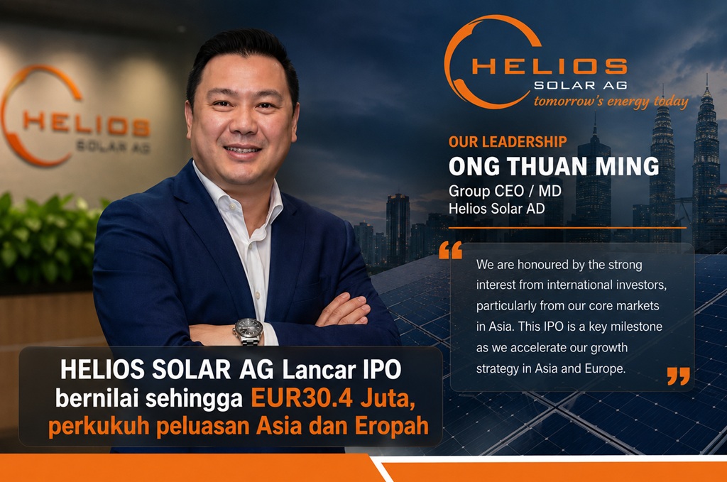 HELIOS SOLAR AG Lancar IPO bernilai sehingga EUR30.4 Juta, perkukuh peluasan Asia dan Eropah