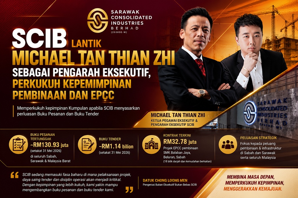 SCIB Lantik Michael Tan Thian Zhi Sebagai Pengarah Eksekutif, Perkukuh Kepimpinan Pembinaan dan EPCC